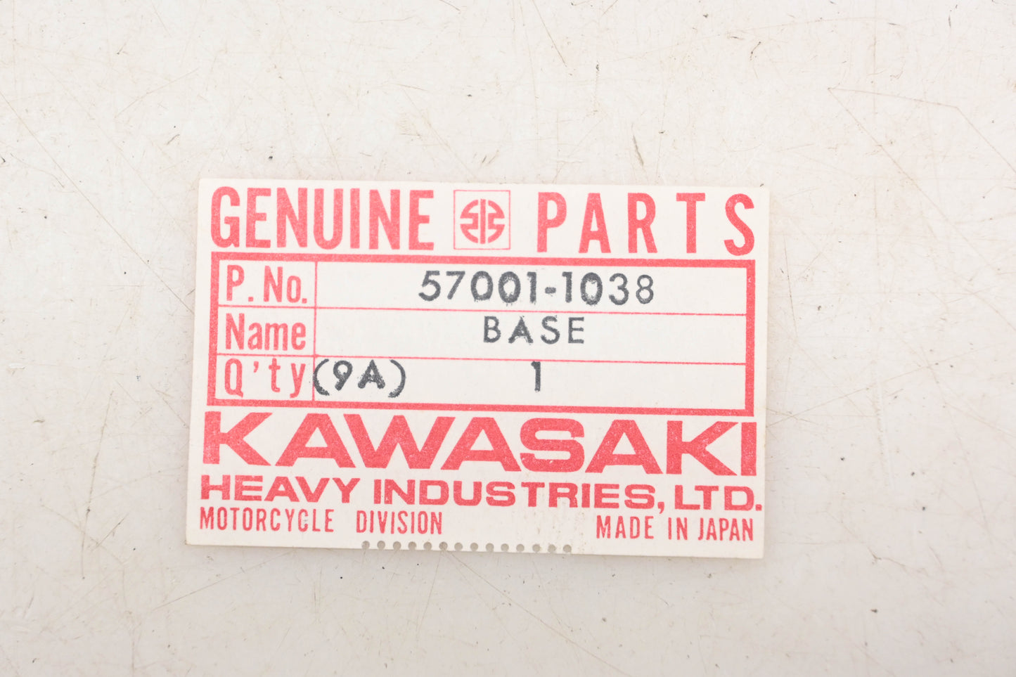 New OEM Kawasaki 57001-1038 Piston Base Support Tool NOS