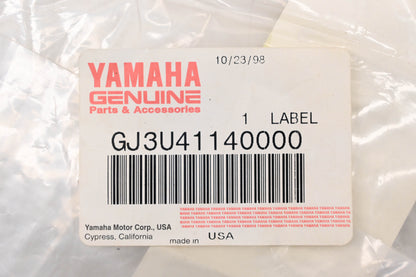 New OEM Yamaha GJ3-U4114-00-00 Emblem Graphic Decal NOS