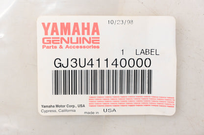 New OEM Yamaha GJ3-U4114-00-00 Emblem Graphic Decal NOS