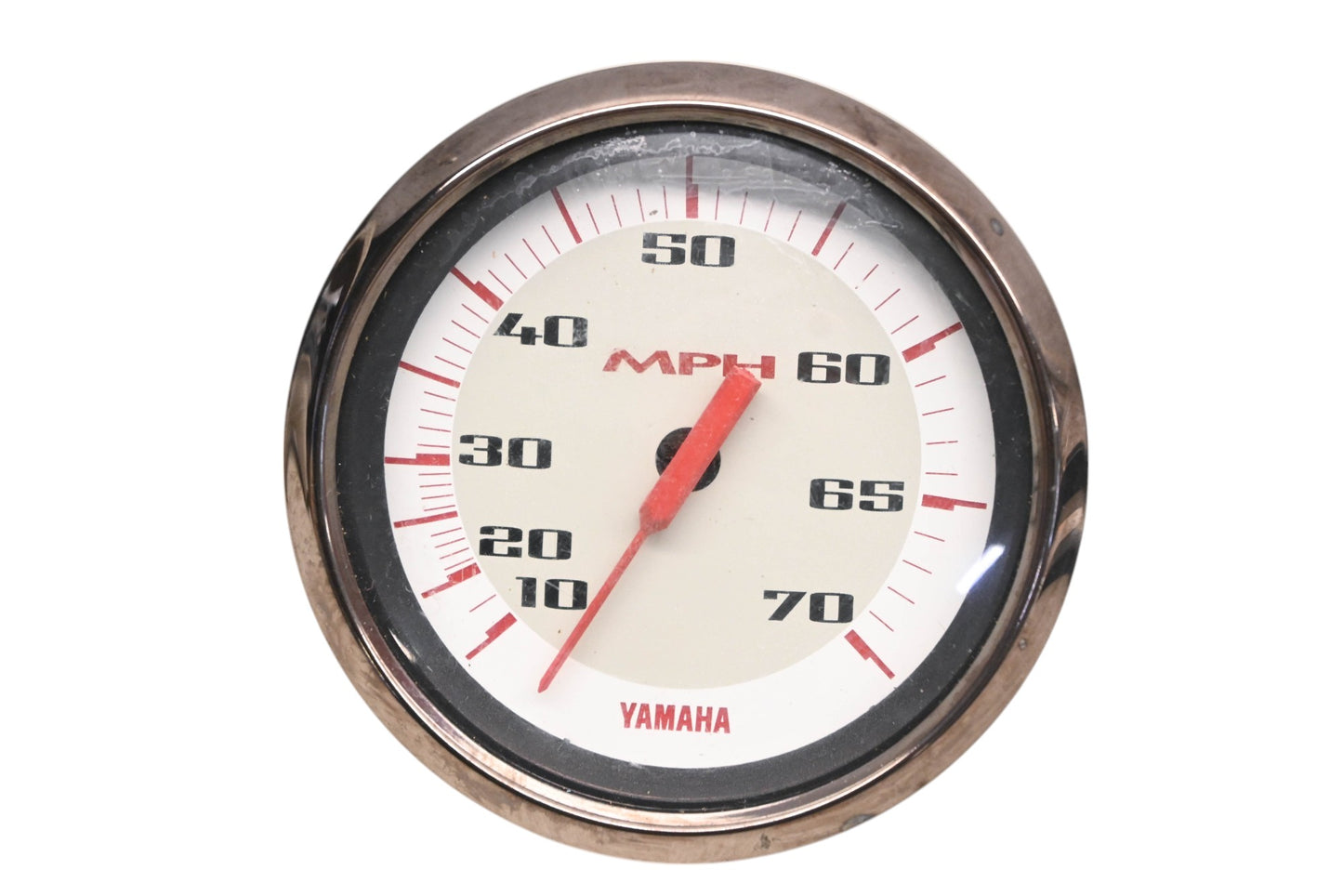New OEM Yamaha SE9812A Faria Speedometer 3" White Faced 0-70mph NOS