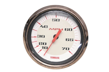 New OEM Yamaha SE9812A Faria Speedometer 3" White Faced 0-70mph NOS