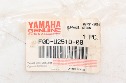 New OEM Yamaha F0D-U251D-00-00 Black Rear Bumper Corner NOS