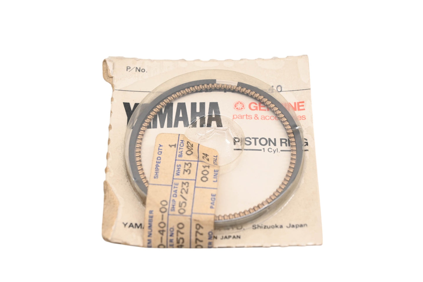 New OEM Yamaha 3HE-11610-40-00 Piston Ring Kit NOS