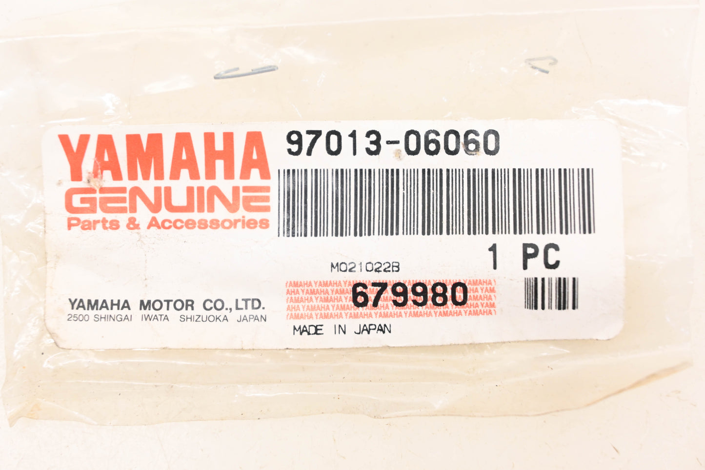 New OEM Yamaha 97013-06060-00 Hex Bolt NOS