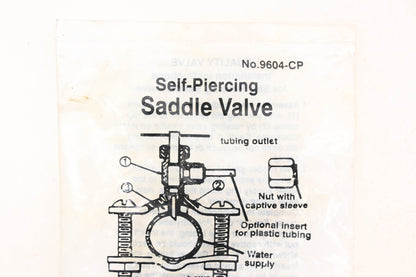 Watts 9604-CP Self Piercing Saddle Valve Kit NOS