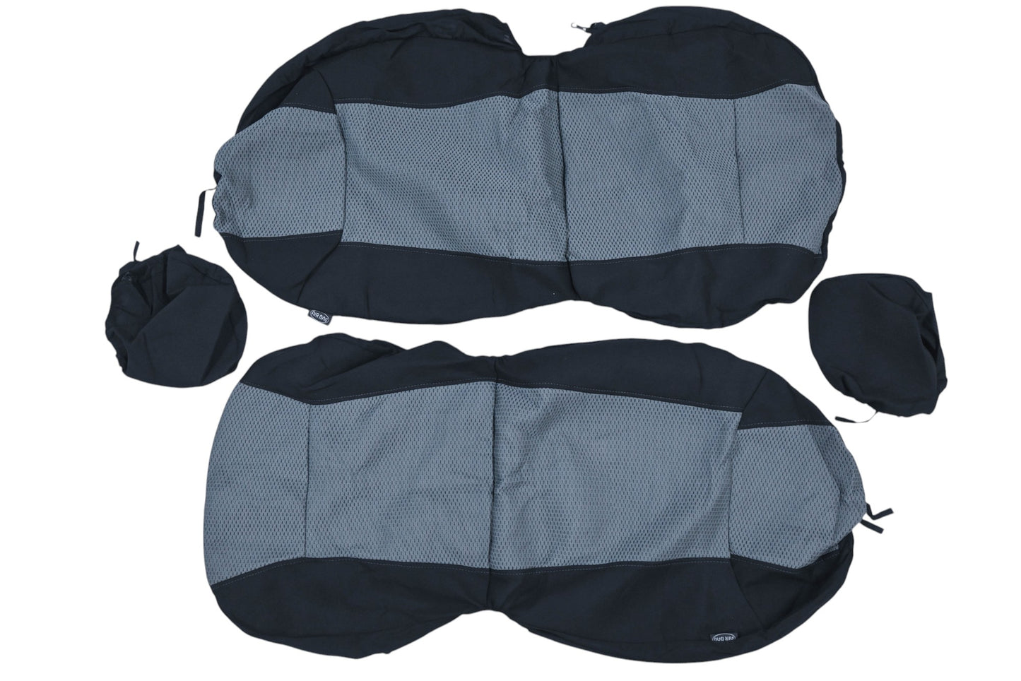 Autocraft AC370046B Black/Grey-Blue Park Place Seat Cover Kit NOS