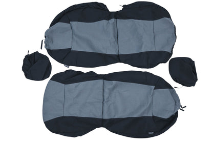 Autocraft AC370046B Black/Grey-Blue Park Place Seat Cover Kit NOS