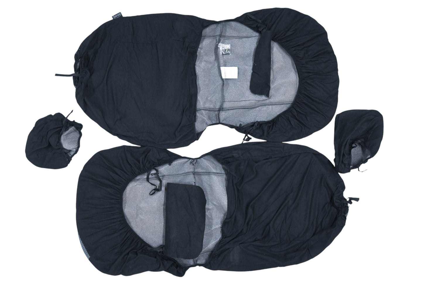 Autocraft AC370046B Black/Grey-Blue Park Place Seat Cover Kit NOS