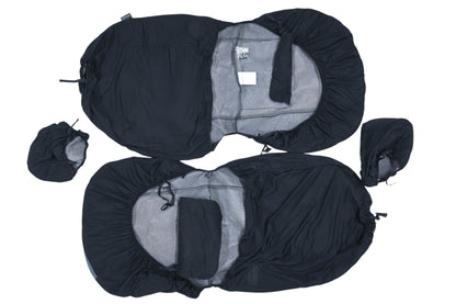 Autocraft AC370046B Black/Grey-Blue Park Place Seat Cover Kit NOS