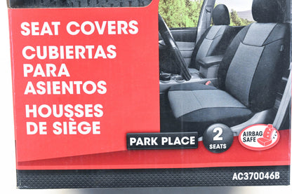 Autocraft AC370046B Black/Grey-Blue Park Place Seat Cover Kit NOS