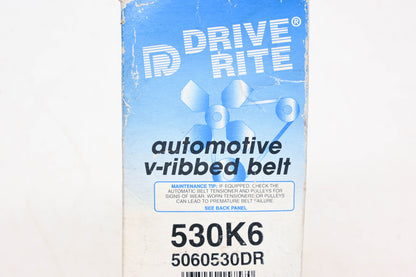 Drive Rite 530K6, 5060530DR V-Ribbed Belt NOS