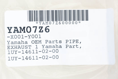New OEM Yamaha 1UY-14611-02-00 Exhaust Header Pipe NOS