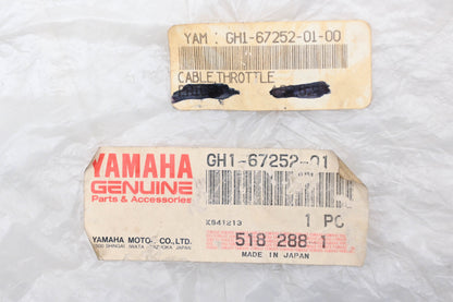 New OEM Yamaha GH1-67252-01-00 Throttle Cable NOS