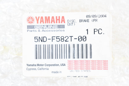 New OEM Yamaha 5ND-F582T-00-00 Front Brake Rotor Disc NOS