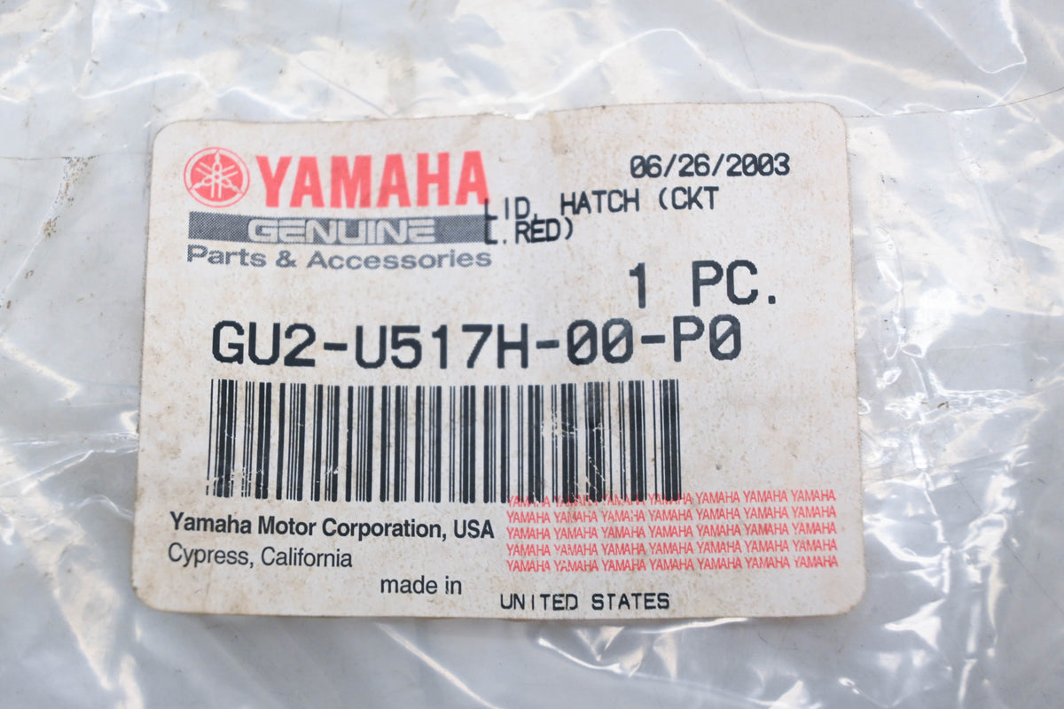 New OEM Yamaha GU2-U517H-00-00 Red Storage Lid NOS