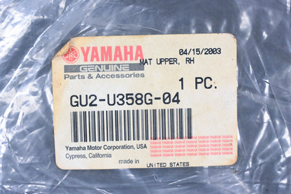 New OEM Yamaha GU2-U358G-04-00 Right Upper Mat NOS