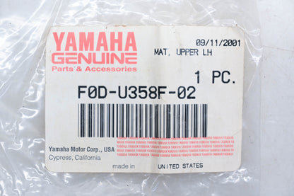 New OEM Yamaha F0D-U358F-02-00 Left Upper Mat NOS