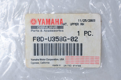 New OEM Yamaha F0D-U358G-02-00 Right Upper Mat NOS
