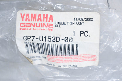 New OEM Yamaha GP7-U153D-00-00 Trim Control Cable NOS
