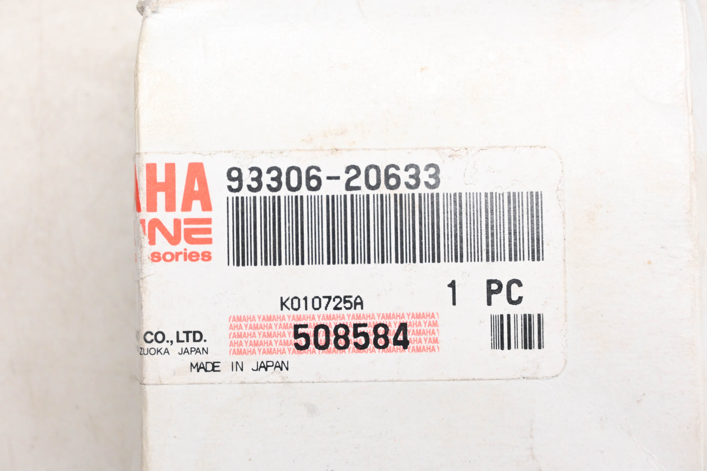 New OEM Yamaha 93306-20633-00 Koyo Ball Bearing NOS