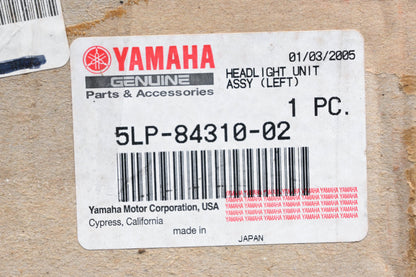 New OEM Yamaha 5LP-84310-02-00 Headlight Assembly NOS