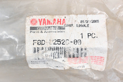 New OEM Yamaha F0D-U252C-00-00 Black Gunwale Cover NOS