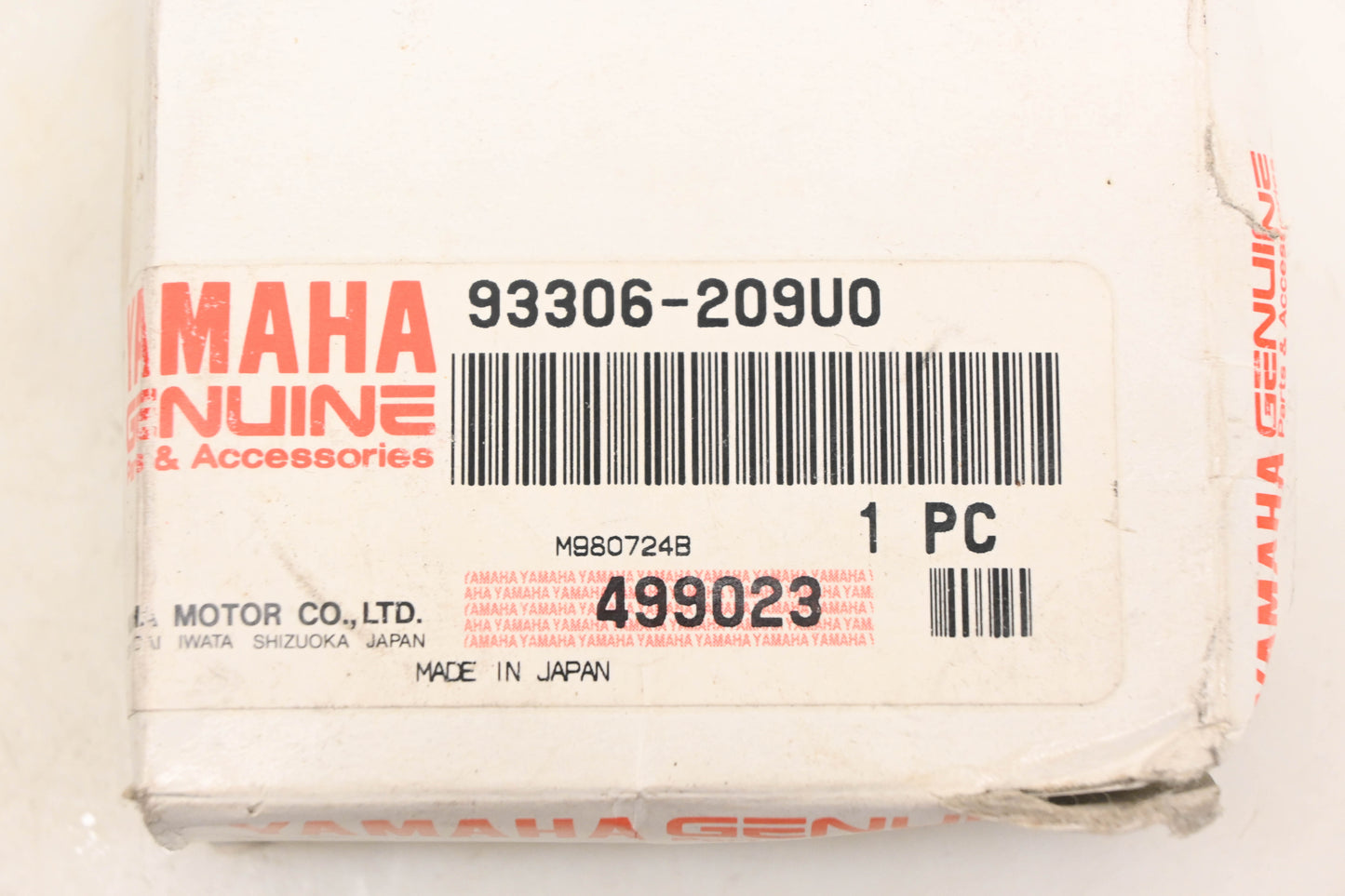 New OEM Yamaha 93306-209U0-00 NTN Reverse Gear Ball Bearing NOS