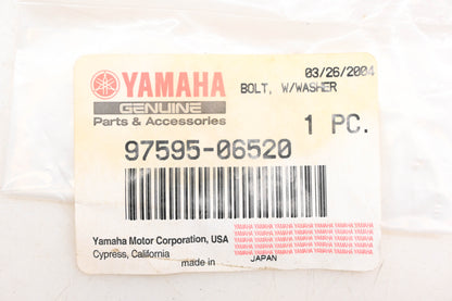 New OEM Yamaha 97595-06520-00 Hex Bolt With Washer NOS