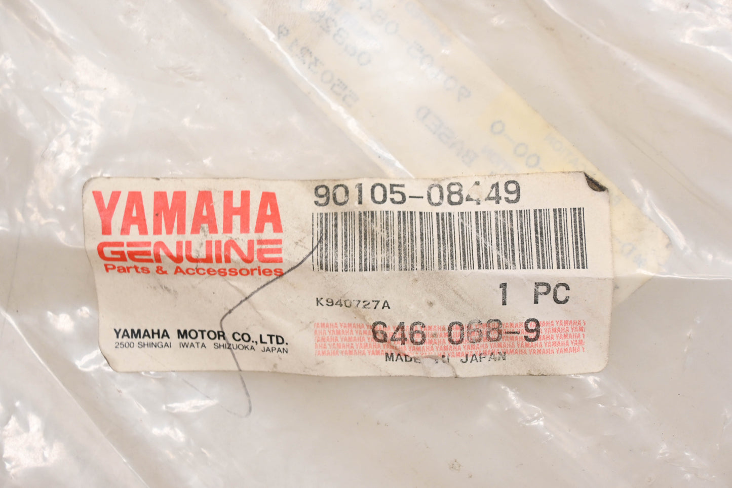 New OEM Yamaha 90105-08449-00 Washer Based Bolt NOS