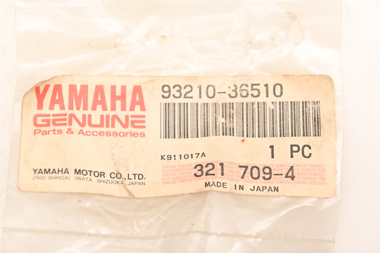 New OEM Yamaha 93210-36510-00 O Ring NOS