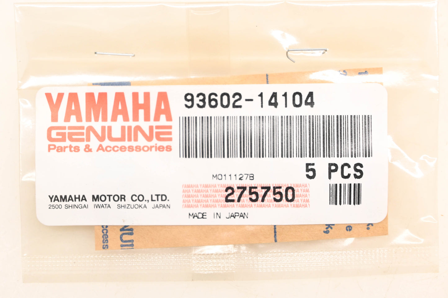 New OEM Yamaha 93602-14104-00 Dowel Pins Qty 5 NOS