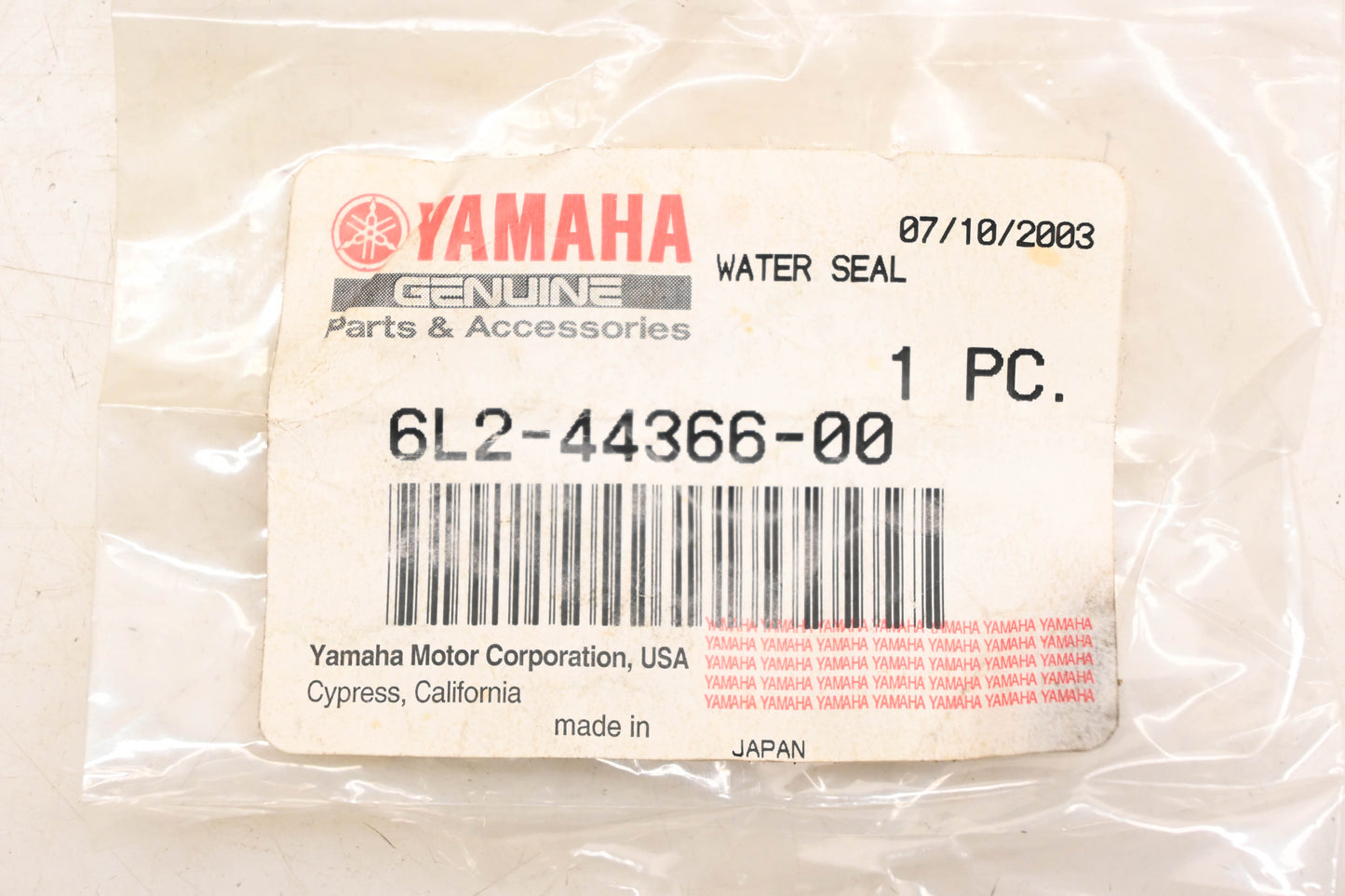 New OEM Yamaha 6L2-44366-00-00 Casing Water Seal NOS