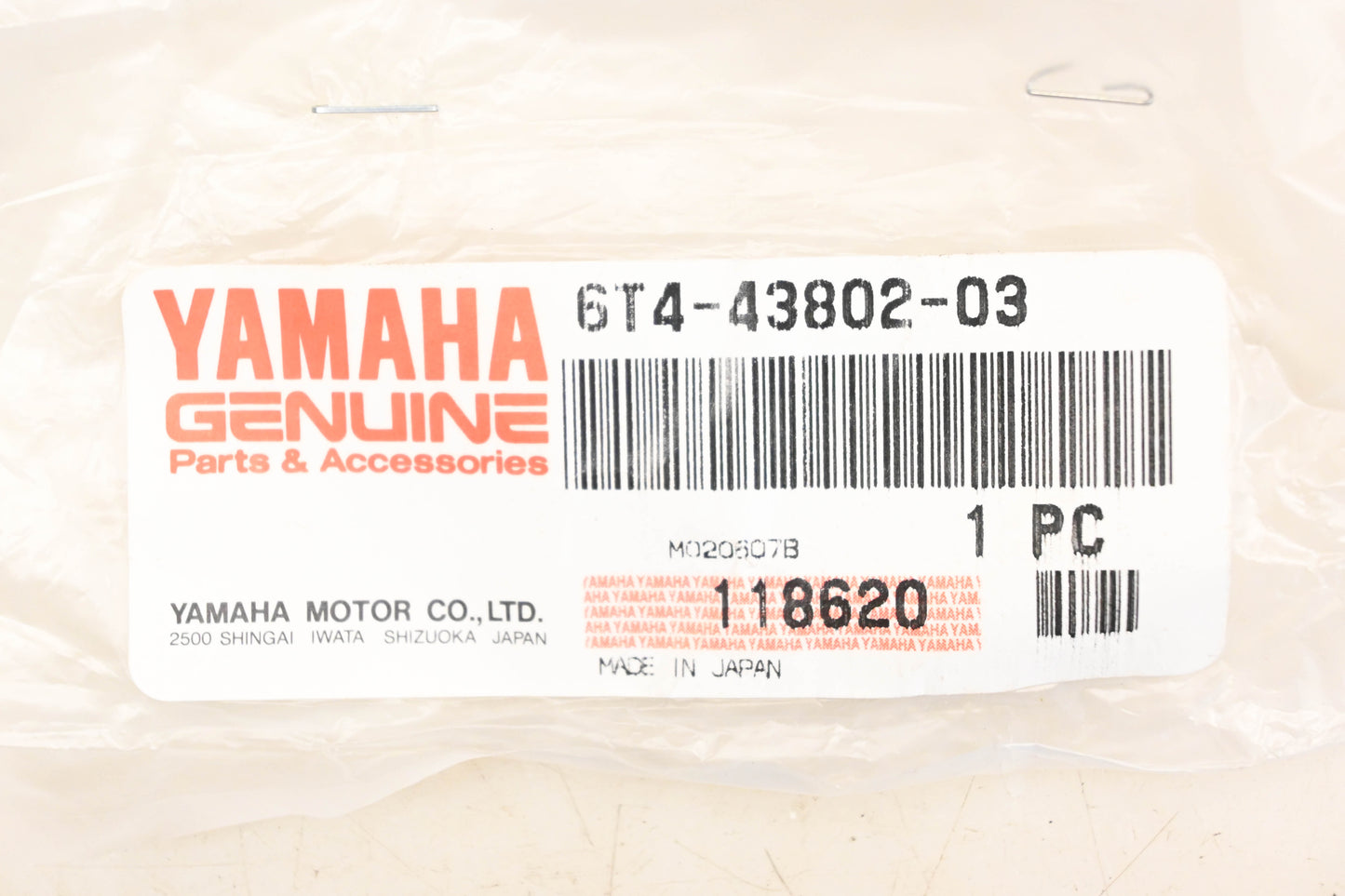 New OEM Yamaha 6T4-43802-03-00 Valve Sub Assembly NOS