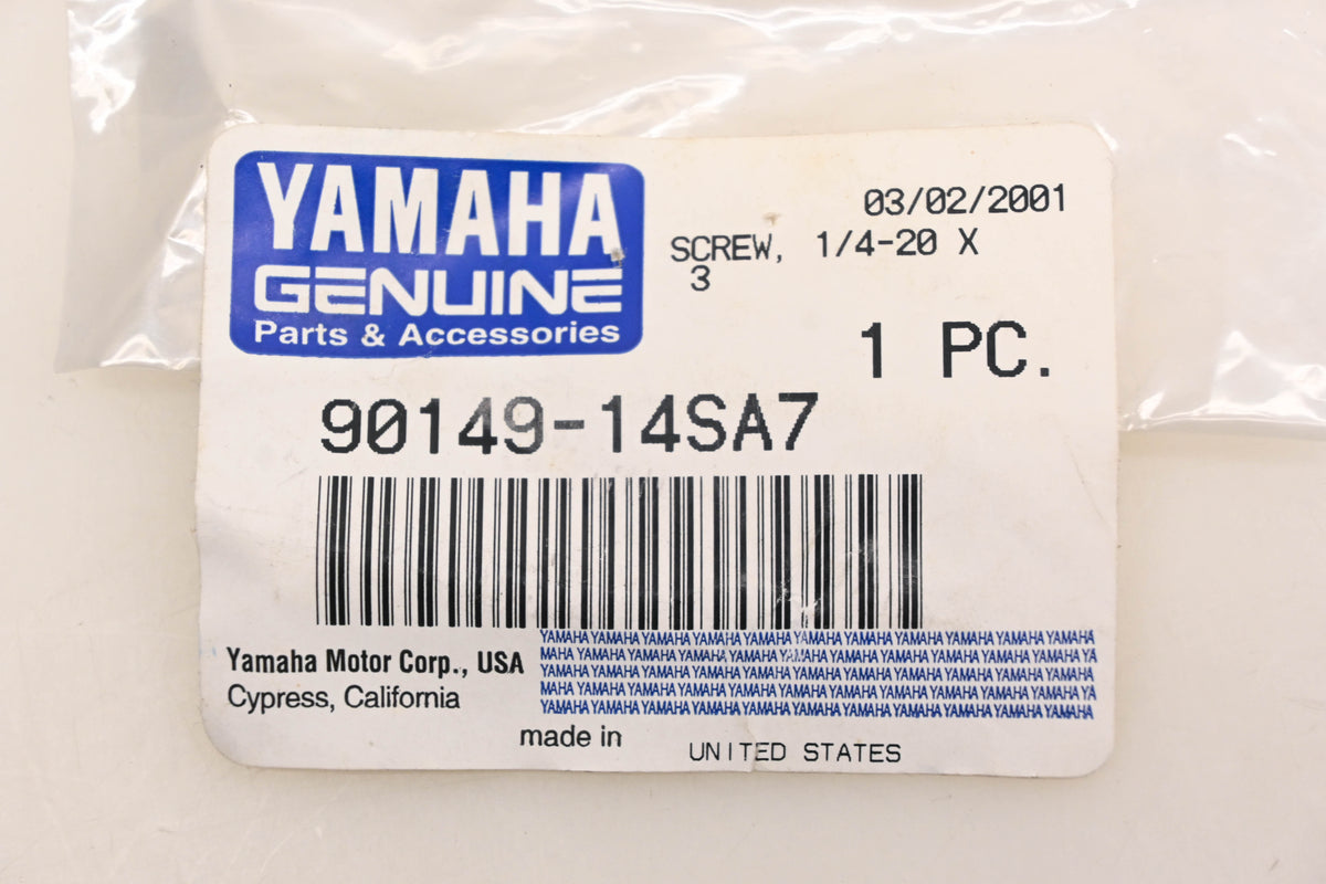 New OEM Yamaha 90149-14SA7-00 Screw NOS