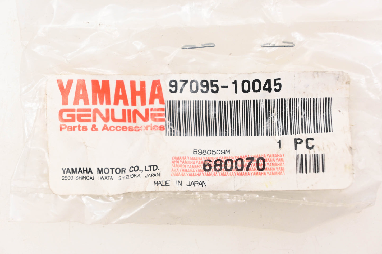 New OEM Yamaha 97095-10045-00 Hex Bolt NOS