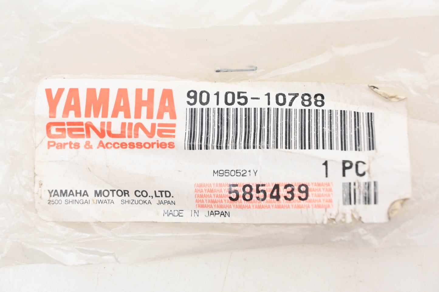 New OEM Yamaha 90105-10788-00 Washer Based Bolt NOS