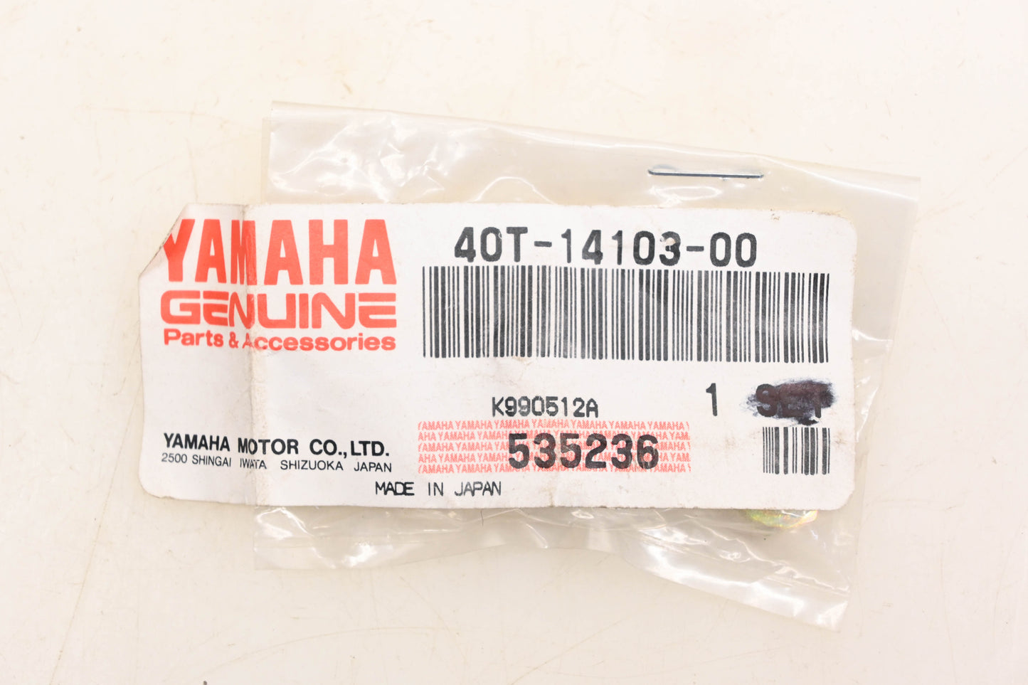 New OEM Yamaha 40T-14103-00-00 Throttle Set Screw & Nut NOS