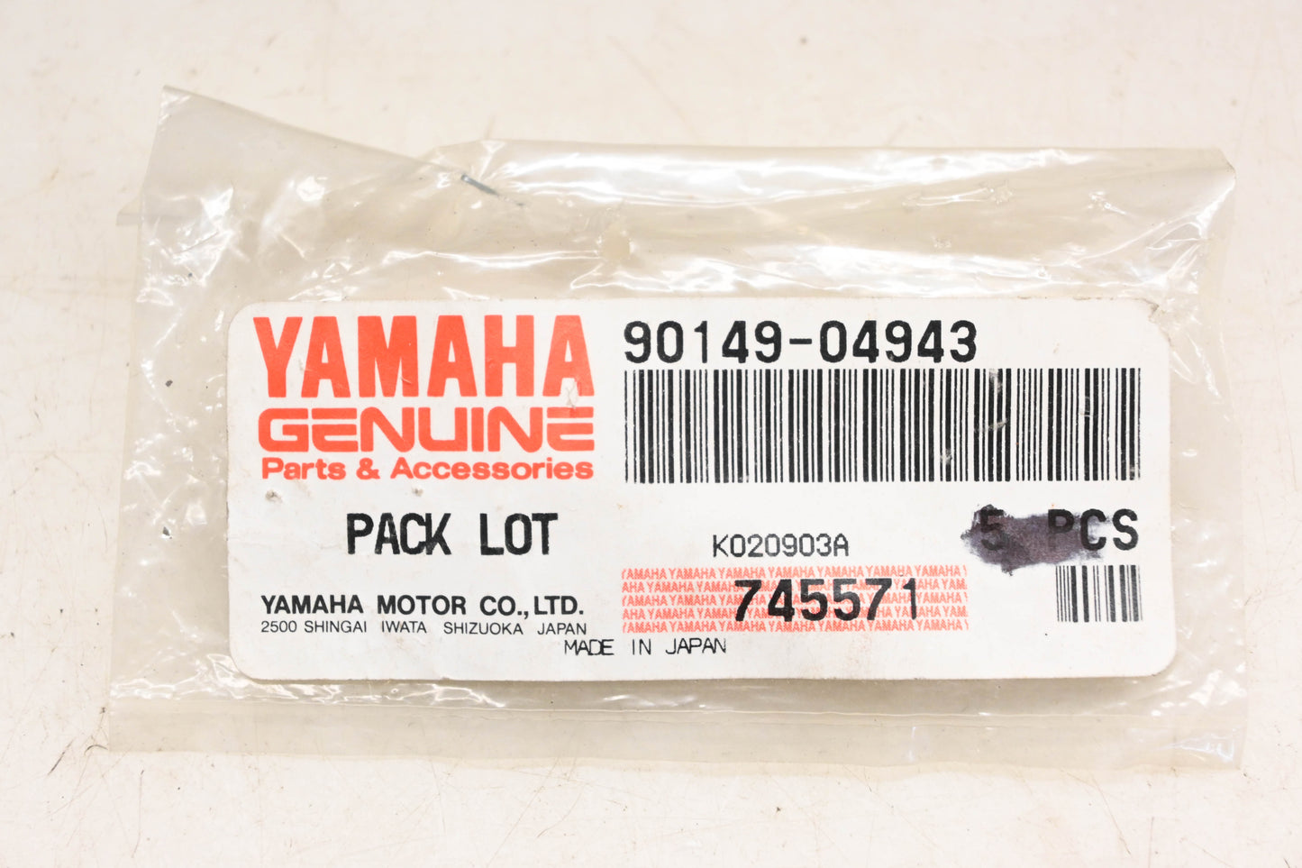 New OEM Yamaha 90149-04943-00 Special Shape Screw NOS