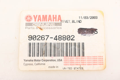 New OEM Yamaha 90267-48802-00 Blind Rivets Qty 2 NOS