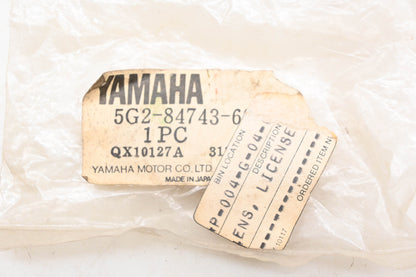 New OEM Yamaha 5G2-84743-60-00 Stanley Clear License Light Lens NOS