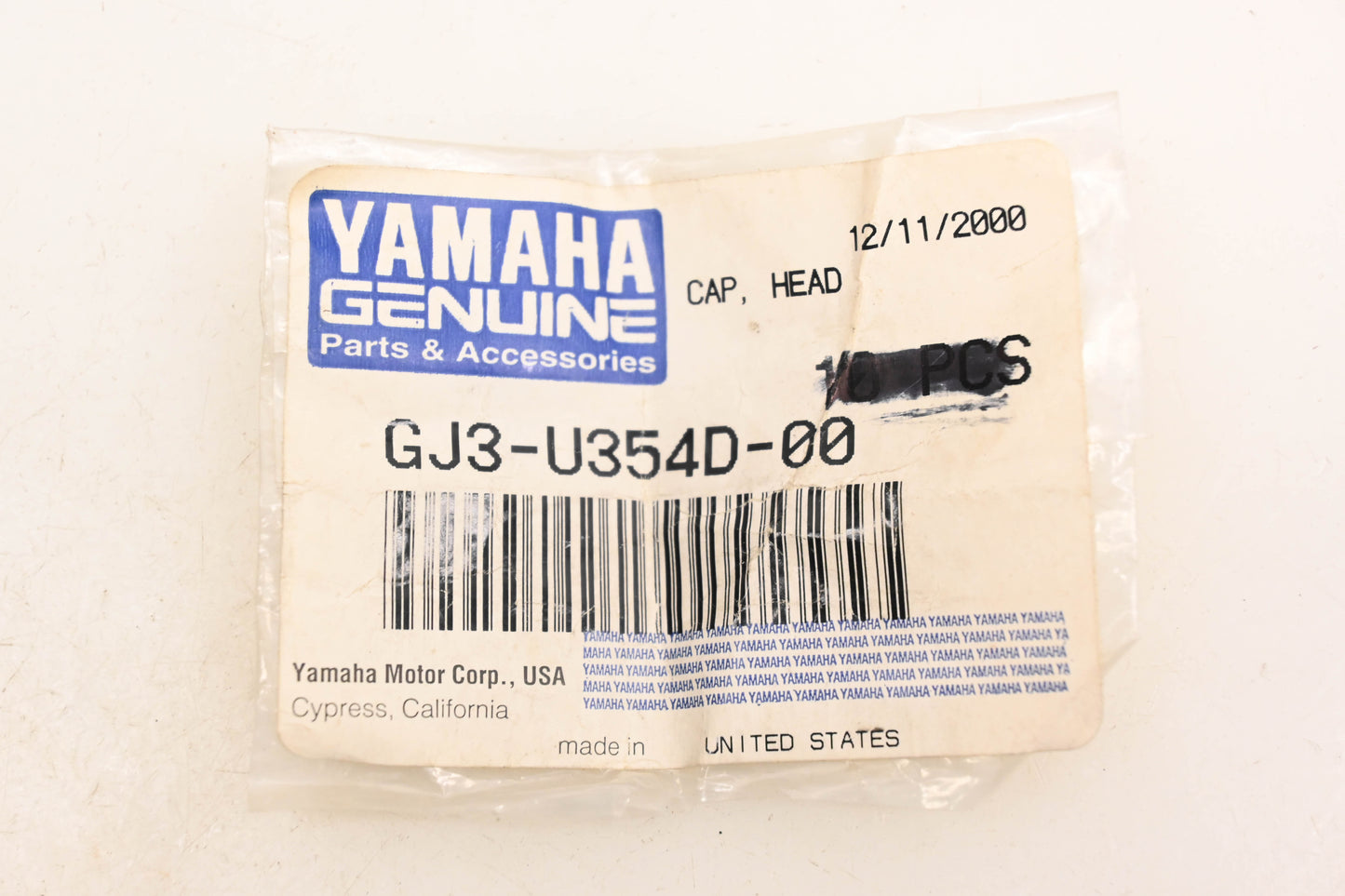 New OEM Yamaha GJ3-U354D-00-00 Teal Screw Cap NOS