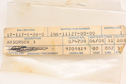 New OEM Yamaha 2N6-11127-00-00 Cylinder Vibration Absorber NOS