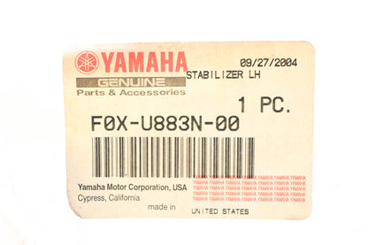 New OEM Yamaha F0X-U883N-00-00 Black Left Sponson Stabilizer NOS