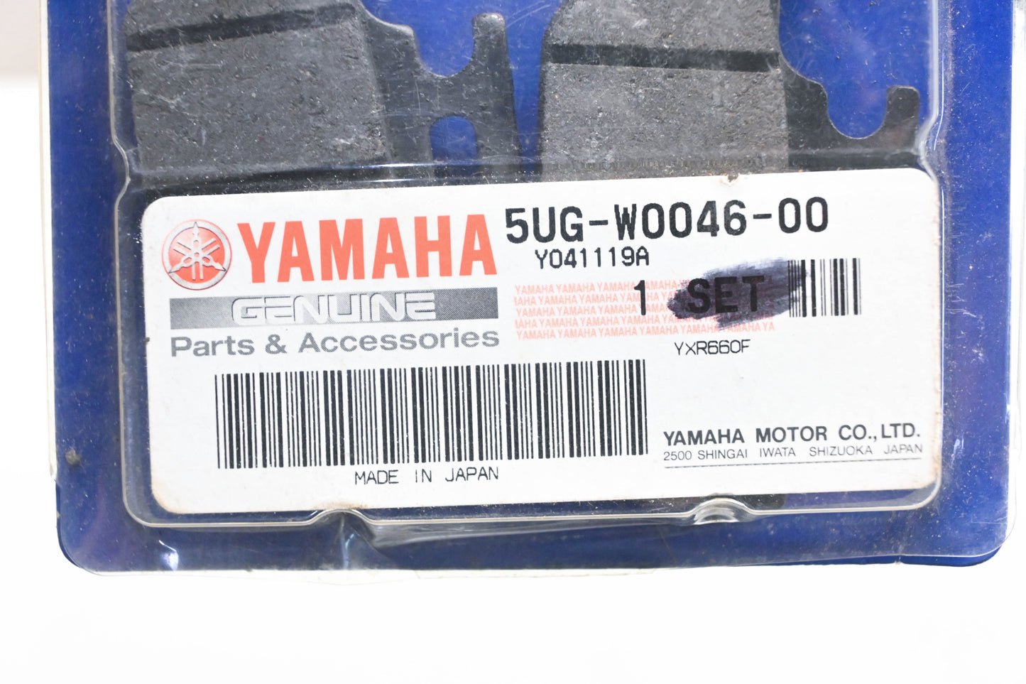 New OEM Yamaha 5UG-W0046-00-00 Brake Pad Kit NOS