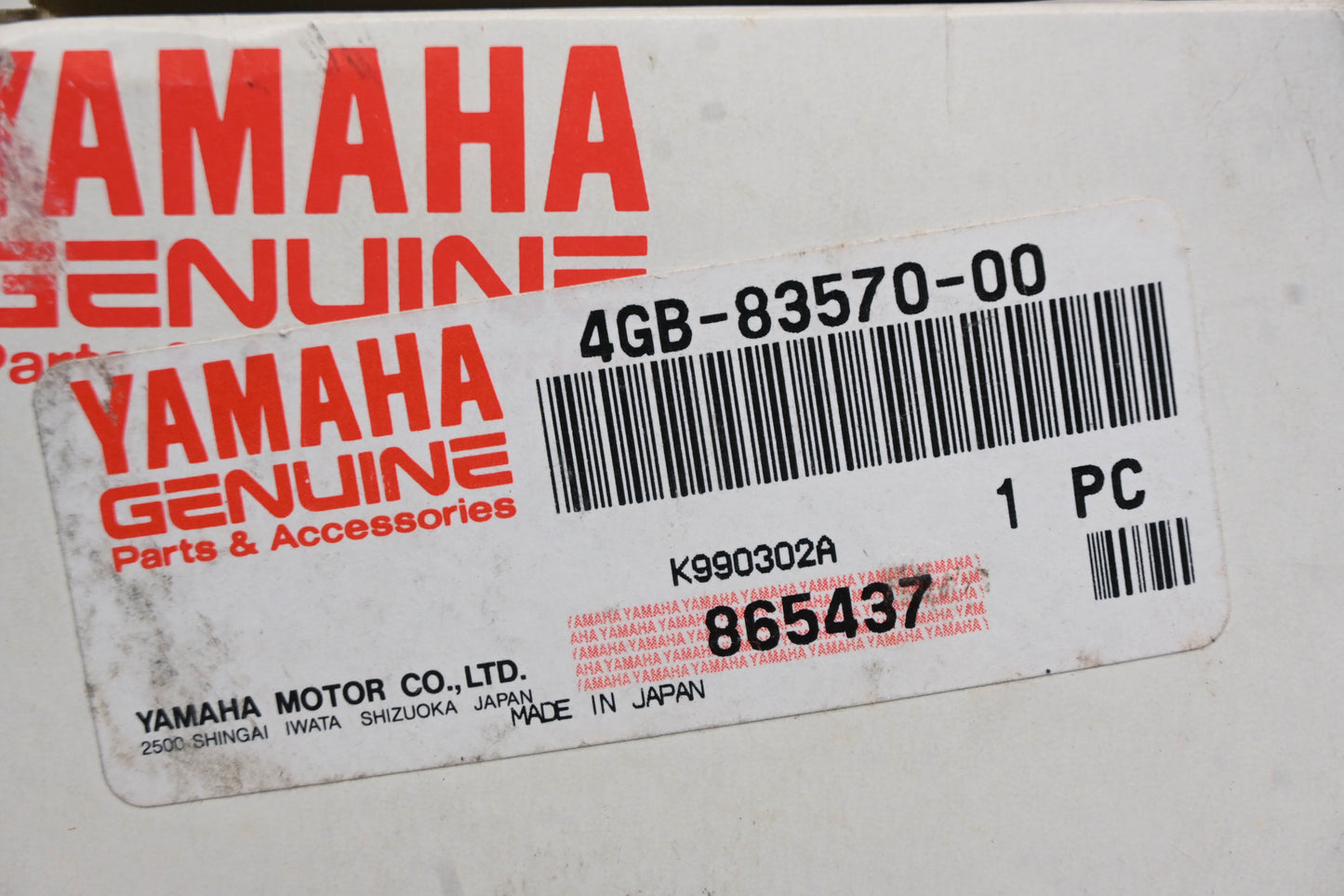 New OEM Yamaha 4GB-83570-00-00 Speedometer 0-60mph Gauge NOS