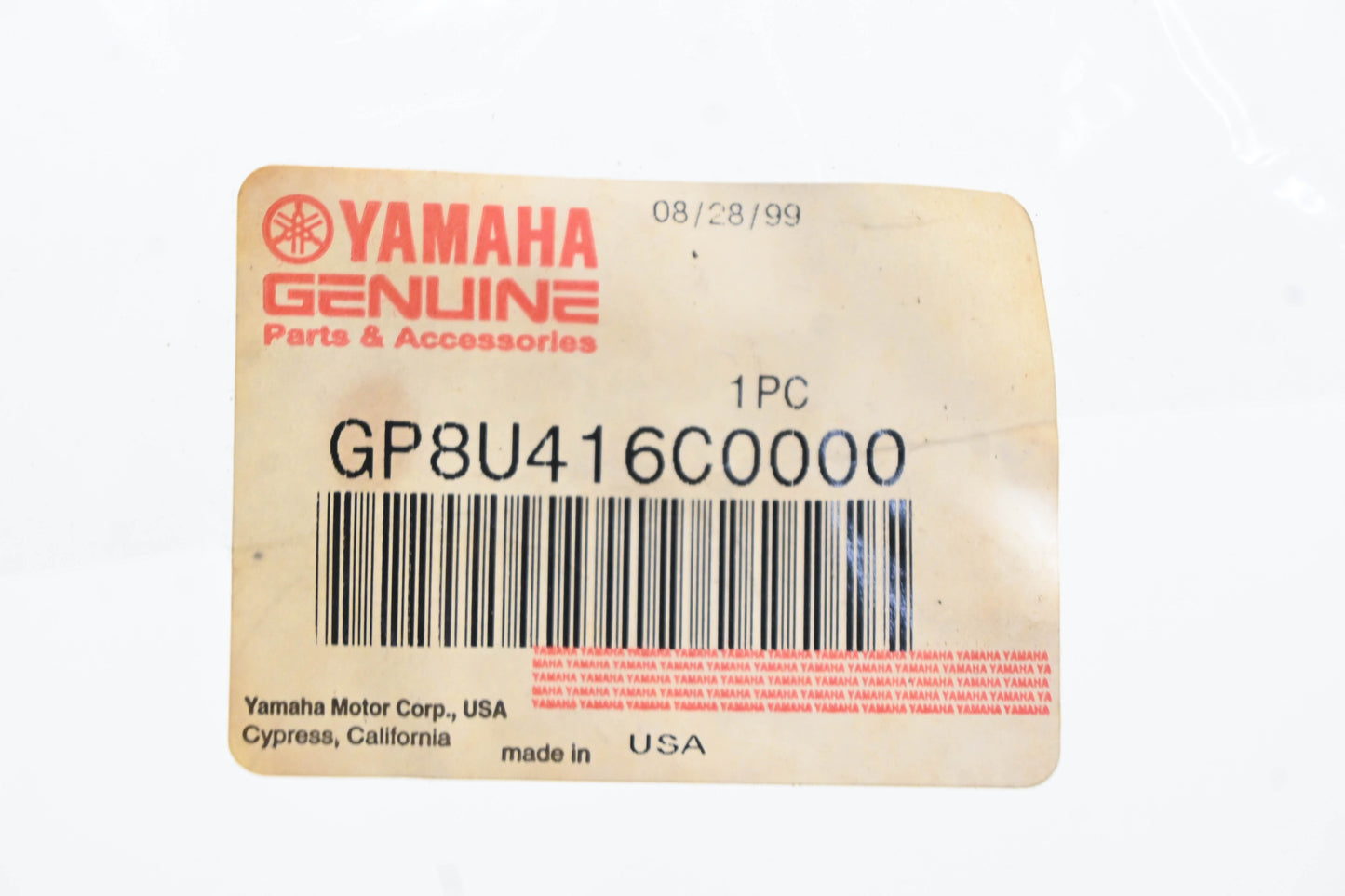 New OEM Yamaha GP8-U416C-00-00 Warning Label Decal NOS