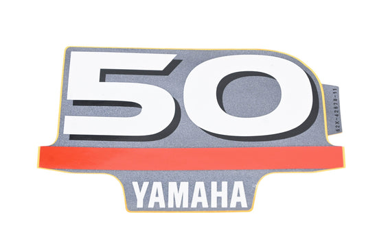 New OEM Yamaha 62X-42678-11-00 Emblem 50 Decal NOS