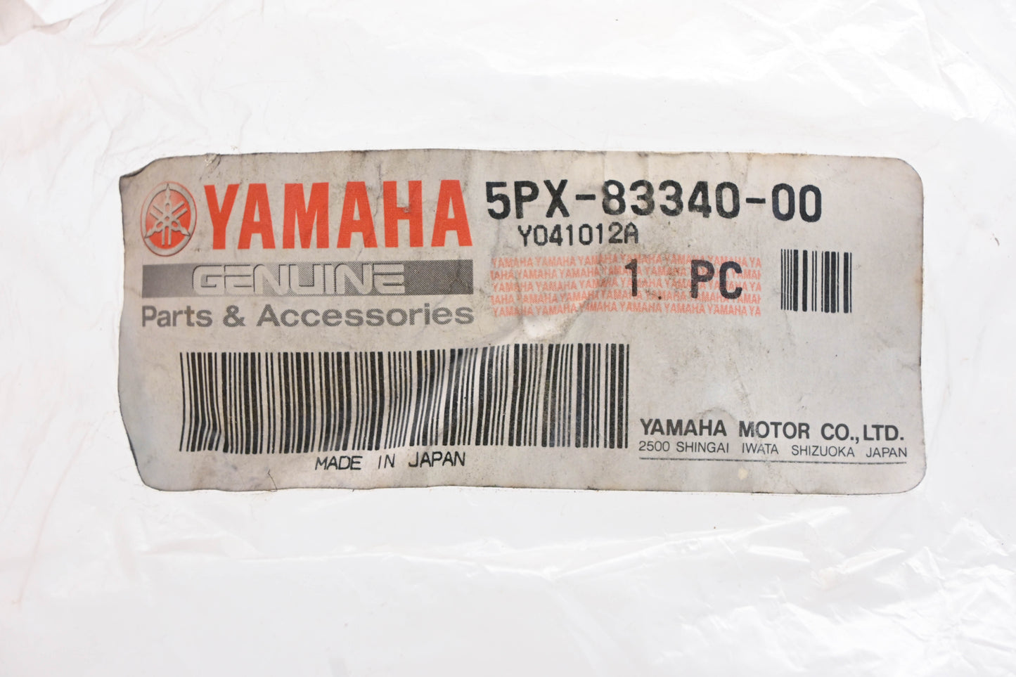 New OEM Yamaha 5PX-83340-00-00 Amber Turn Signal Assembly NOS