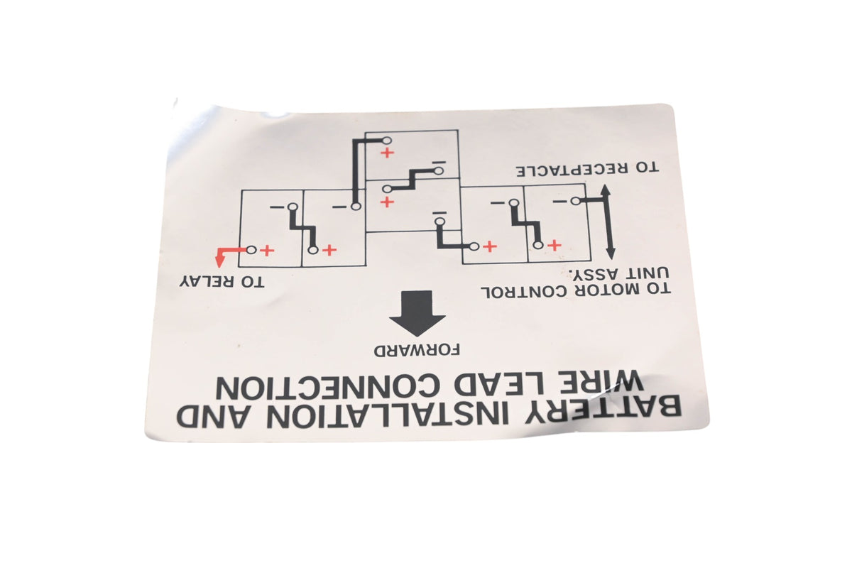 New OEM Yamaha JF3-77765-00-00 Battery Warning Label Decal NOS