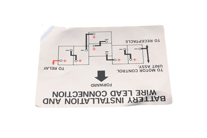 New OEM Yamaha JF3-77765-00-00 Battery Warning Label Decal NOS